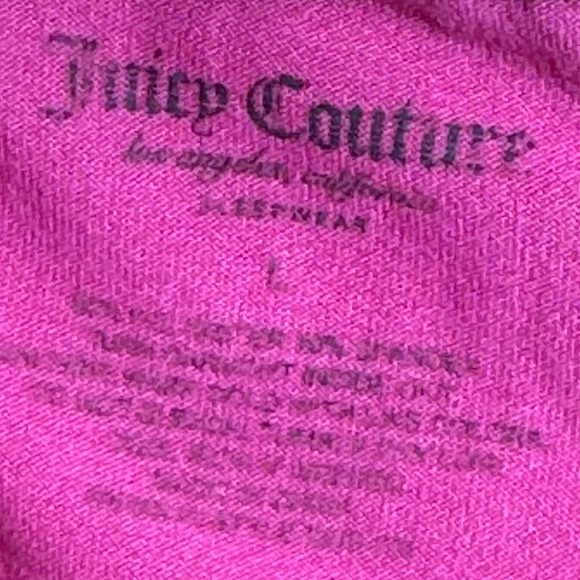 Women’s Y2K Juicy Couture “Juicy” Hot Pink Tee Size Large - Picture 4 of 4